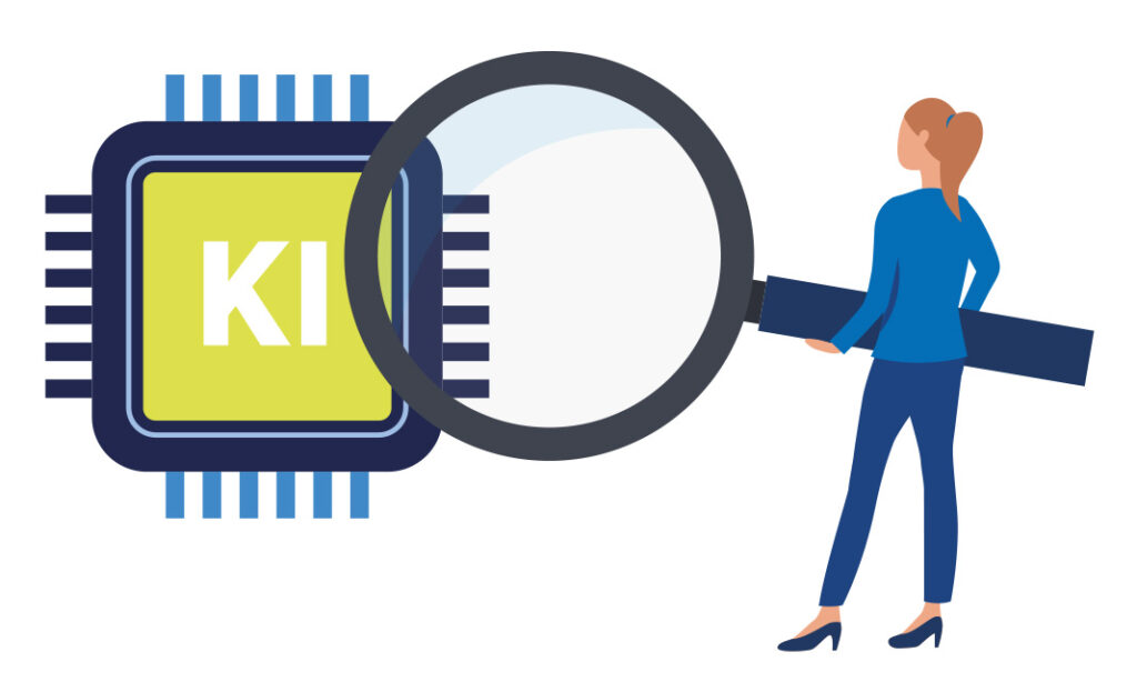 CCS KI-Compliance Cosultant mit Lupe